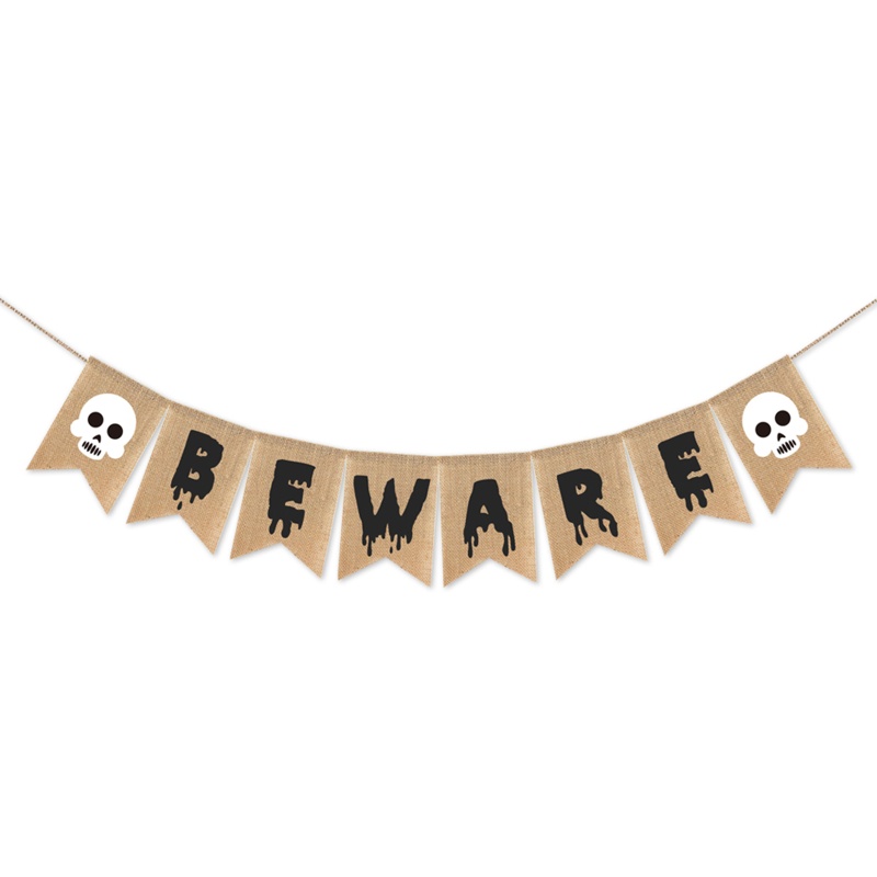 Bendera Dinding Desain Halloween Untuk Dekorasi Pesta Indoor Outdoor