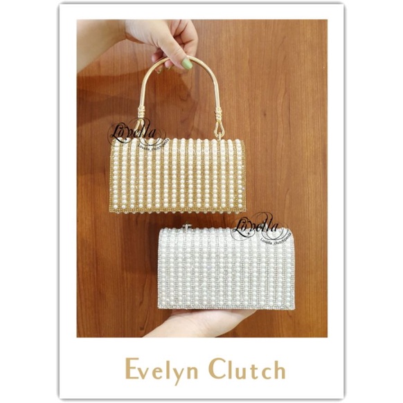 Evelyn Clutch - Tas Pesta - Clutch Pesta - Tas Kondangan - Tas Pesta Cantik - Tas Pesta Import - Tas