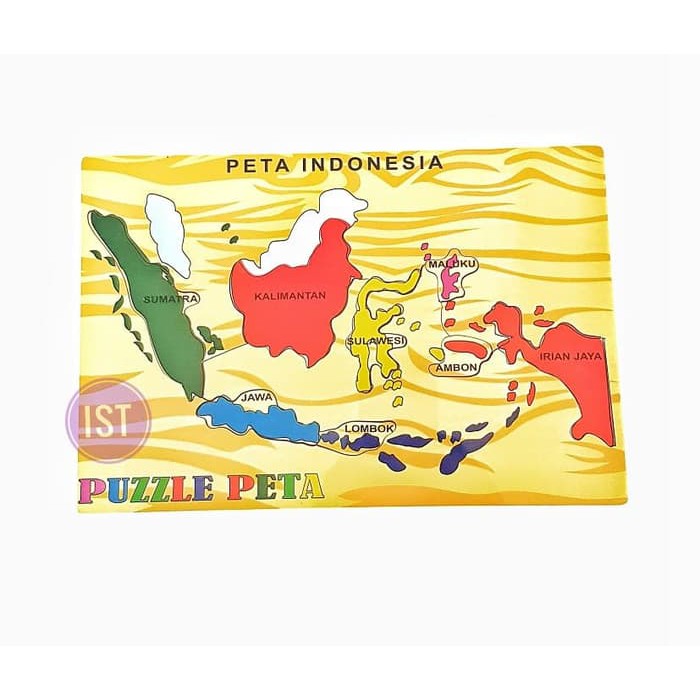 mwn.toys Puzzle Papan Kayu Peta Indonesia