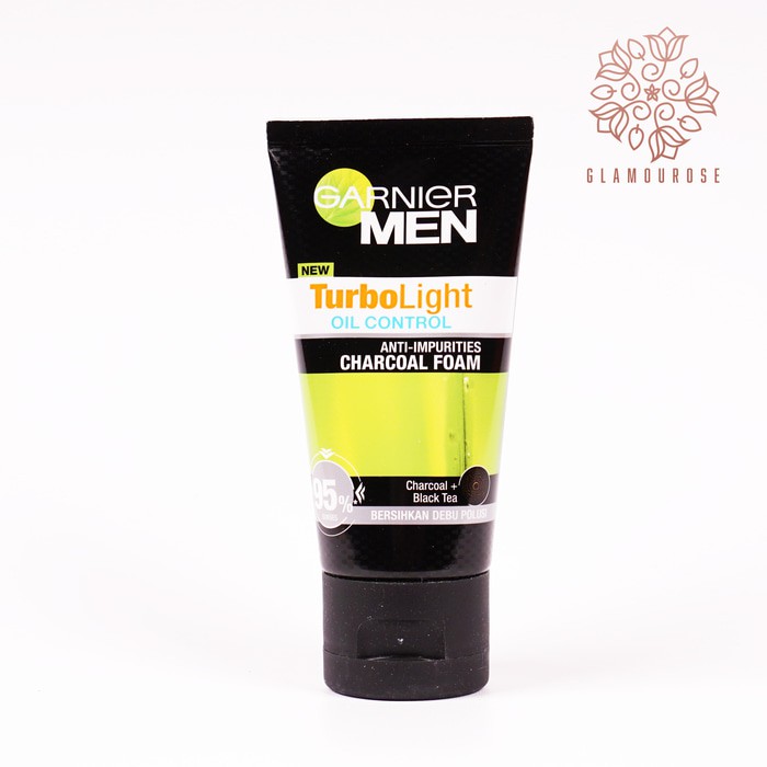❤️Glamouroseshop❤️ Garnier Men Turbo Light Oil Control Charcoal Foam 50 ml