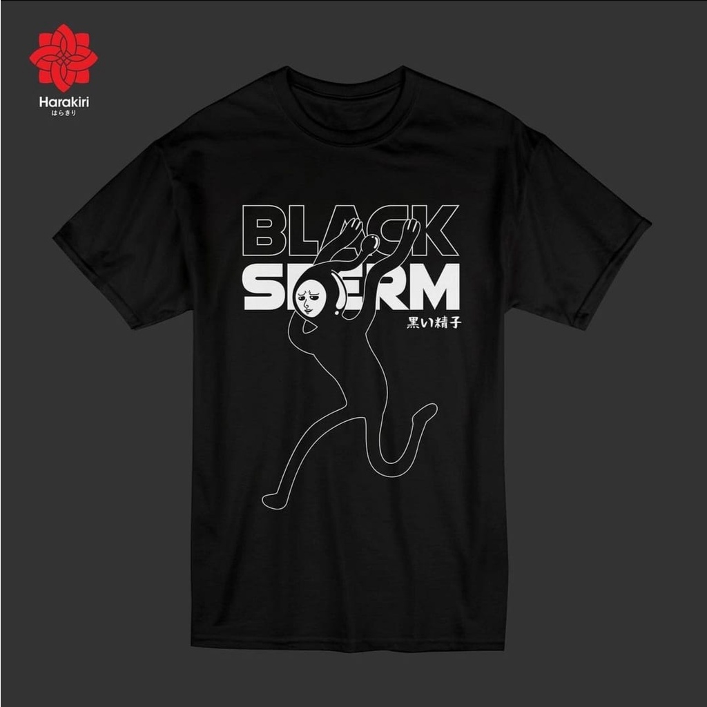 KAOS ANIME TSHIRT JEPANG HARAKIRI "BLACK SPERM"