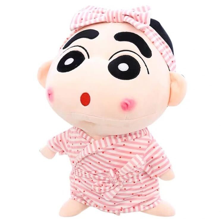 BONEKA CRAYON SHINCHAN YUKATA PINK BAGUS