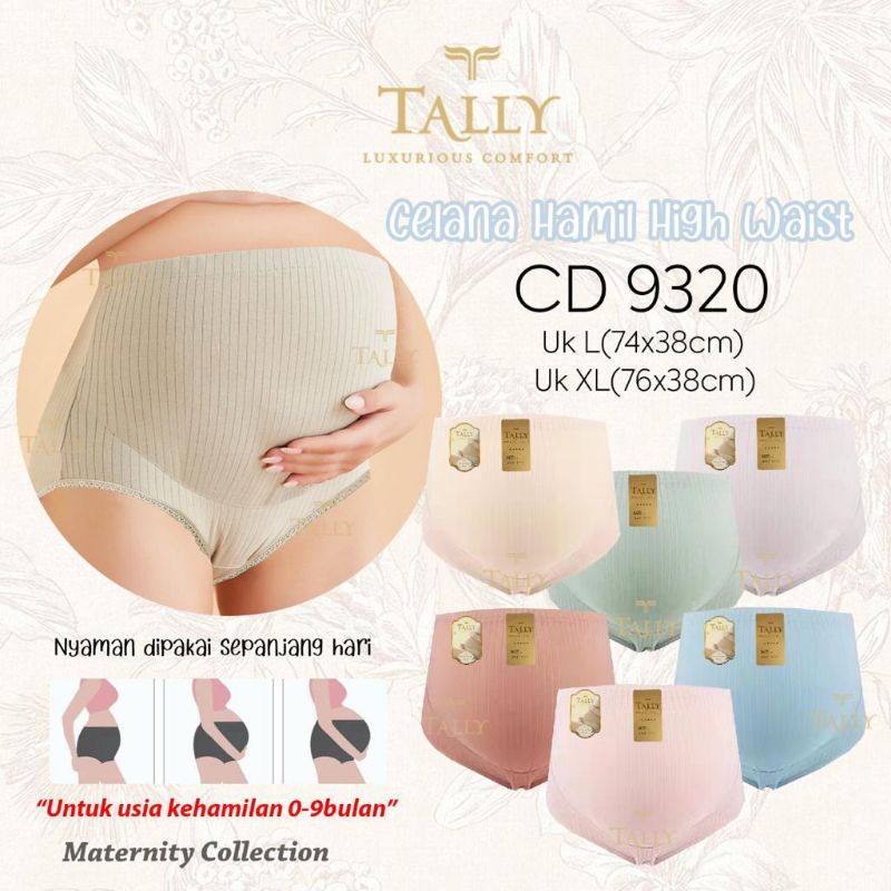 TALLY CD CELANA DALAM HAMIL 9320 | SIZE L - XL | BAHAN KATUN | HIGH WAIST