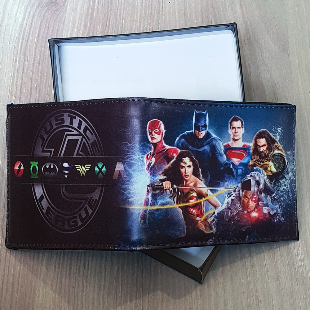 SHOPEE 7.7 BOMBASTIS SALE!! DOMPET ANAK LAKI-LAKI DOMPET KARAKTER SUPER HERO DOMPET KADO DOMPET MOTIF LIGA KEADILAN + BOX