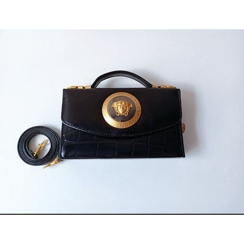 SOLDOUT preloved Gianni versace mini clutch Sling bag handbag