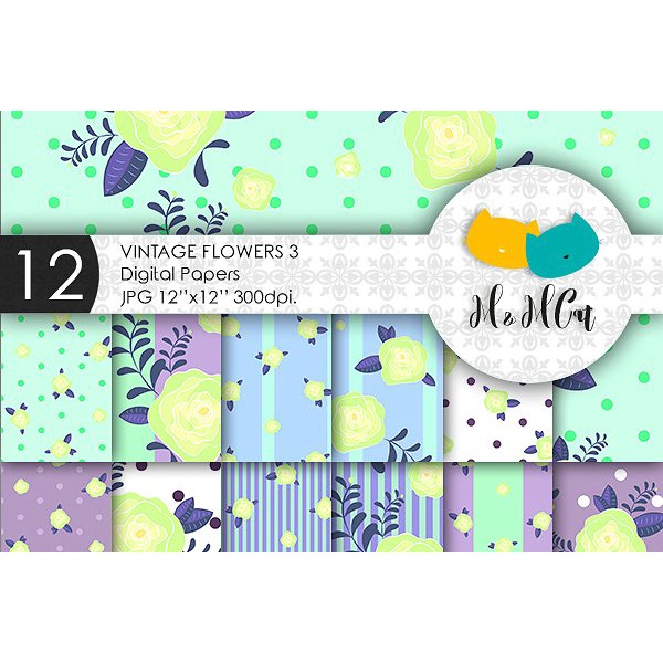 Mega Bundle 72 FloraL Patterns - JPEG Ultra HD