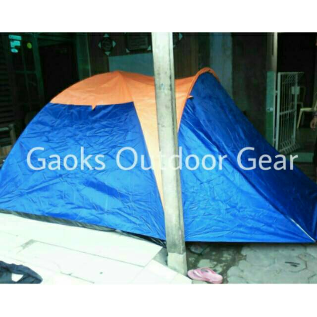 Tenda dome HYU kapasitas 3-4 orang waterproof (double layer)