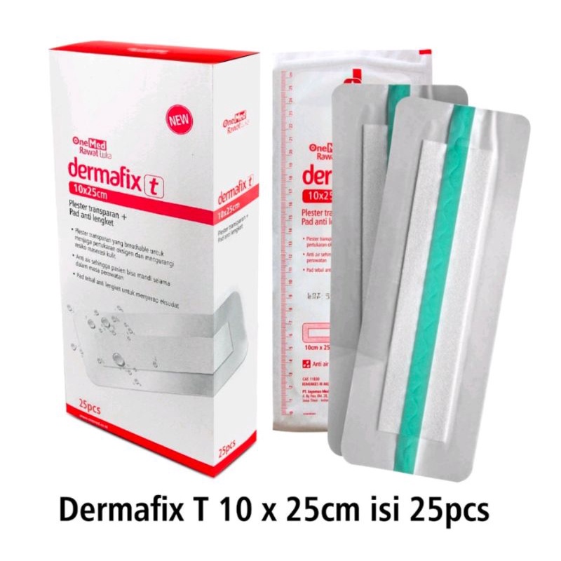 Dermafix 10x25 Transparan Plester Luka Anti Air Dermafix 10 x 25 cm Penutup Luka Operasi