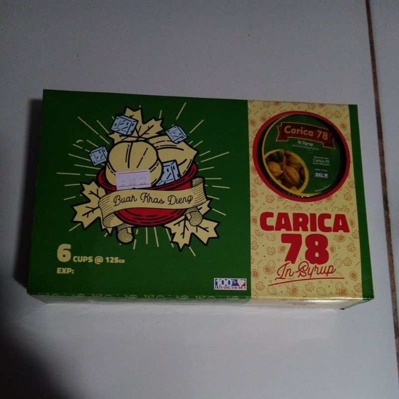 

Carica 78 buah khas dieng isi 6 cups x 125gram