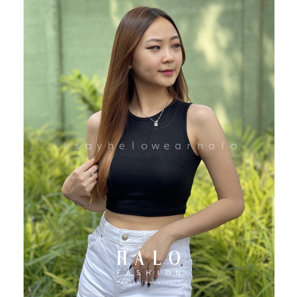 [HaloFashion] Carla Sexy Backless Crop Top Tank Top Korean Fashion