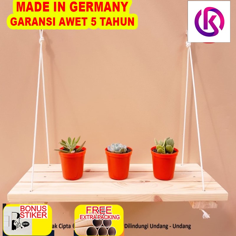 

Grosir Jasmine - Rak Kayu Gantung Serbaguna - 55 Cm