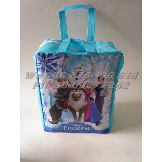 Tas Ultah Karakter FROZEN | Tas Ultah Anak FROZEN dengan Resleting