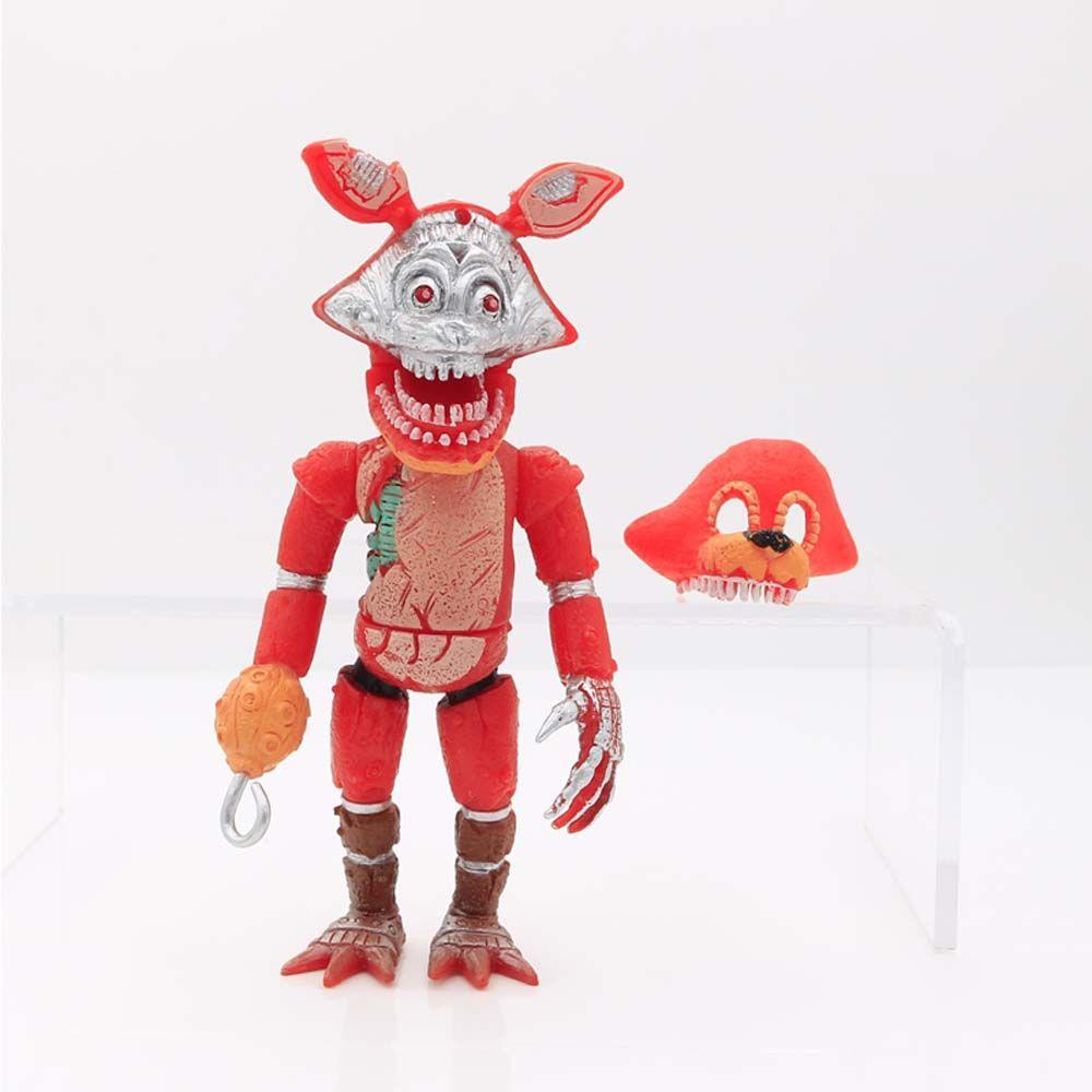 LANFY Lima Malam Di Mainan Freddy Hadiah Topeng Gaya Figure Mainan Chica Anime Peripheral Bonnie Freddy Bear Model Koleksi