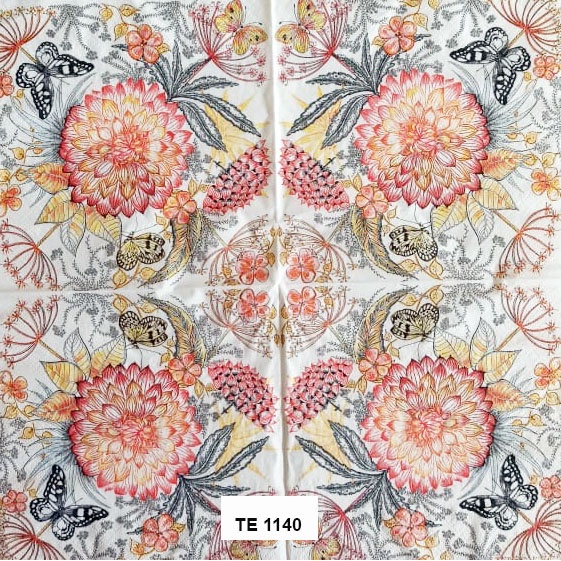 Tisu  Napkin Kerajinan  Decoupage Eropa  33X33 CM TE 1140 TTS