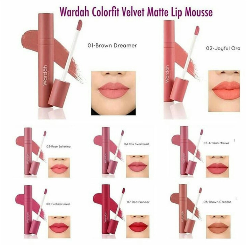 WARDAH Colorfit Velvet Matte Lip Mousse