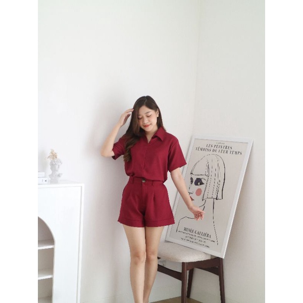 Marissa Blouse Wanita | Blouse Set  Setelan Wanita | One Set Wanita | Baju Wanita