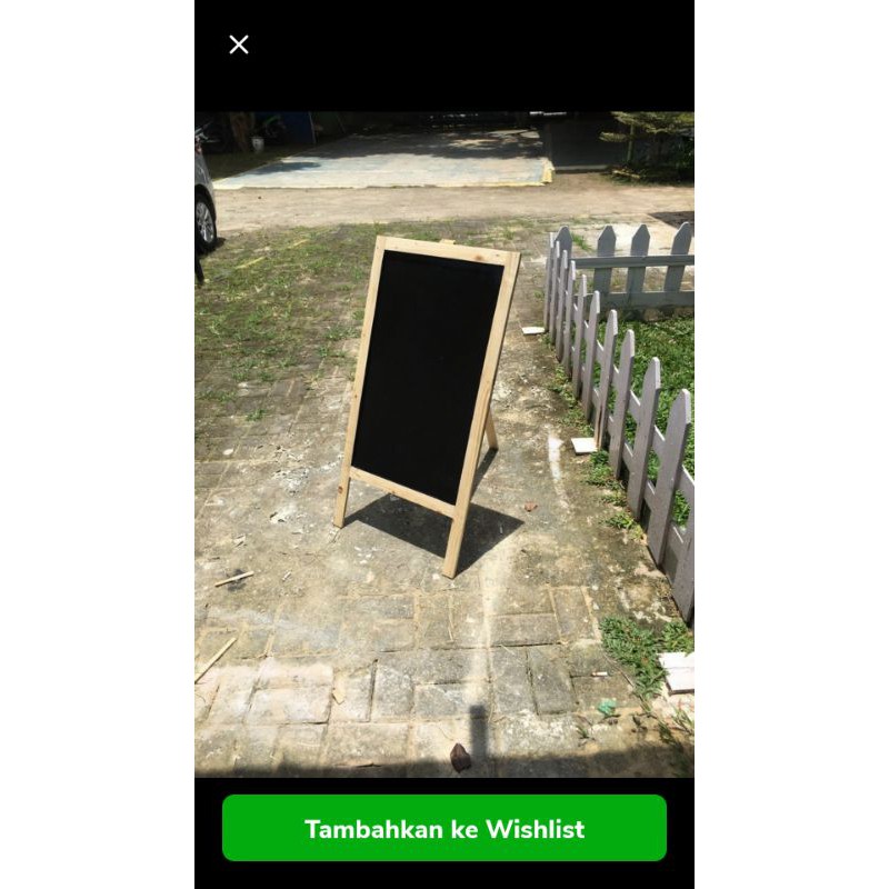 

Papan tulis duduk/Blackboard kapur/kayu jati belanda