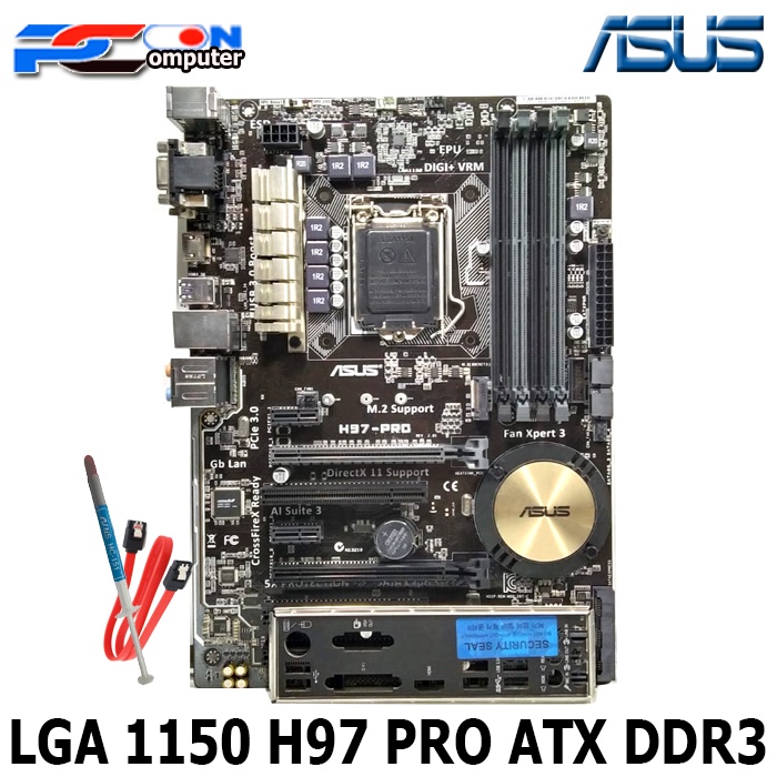 Mainboard Motherboard Mobo H97 ATX Soket LGA 1150