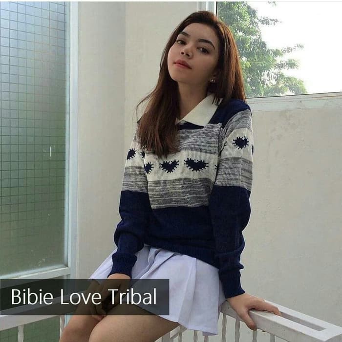 TokoMilkan - Atasan Pria Dewasa BIE BIE LOVE Tribal Bahan Rajut