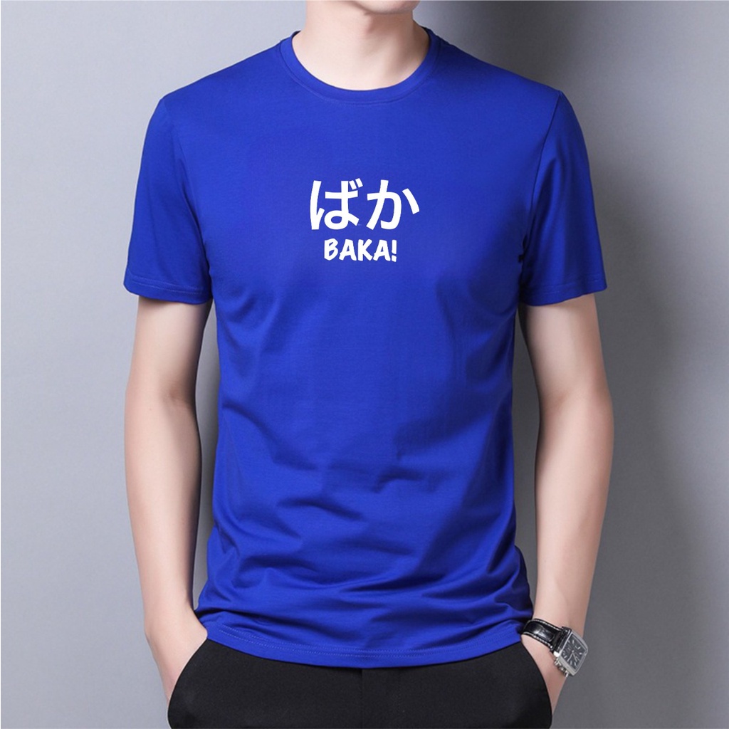 BAJU KAOS BAKA || KAOS DISTRO UNISEX || ATASAN LENGAN PENDEK TERLARIS || KAOS MOTIF SIMPLE