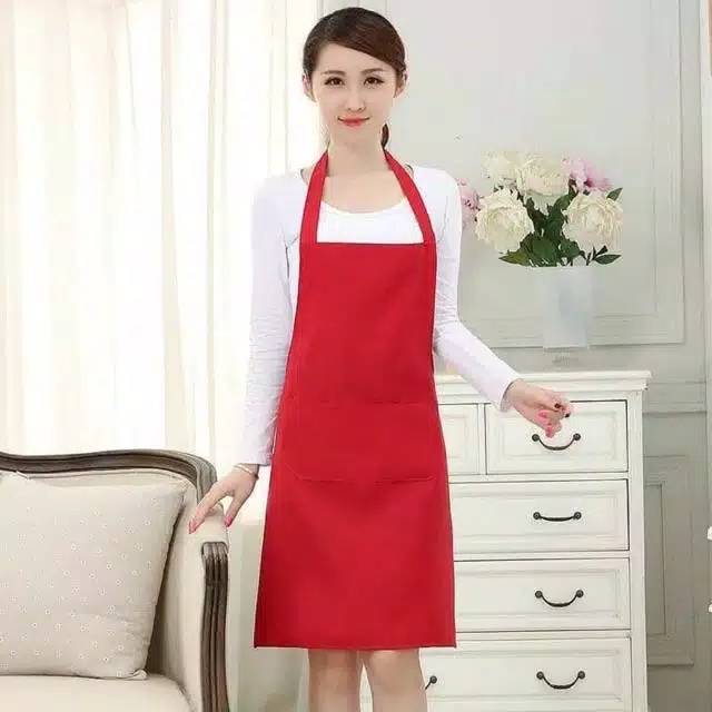 APRON / CELEMEK MASAK, CAFE, BARISTA FULL BODY WARNA WARNI BAHAN DRILL