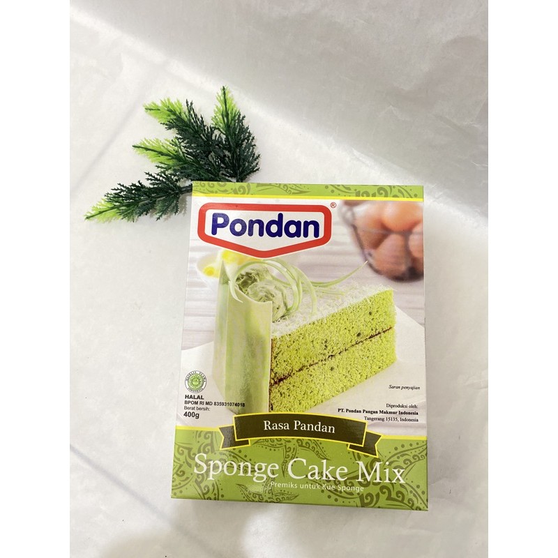 

Pondan Sponge cake rasa pandan Adonan Roti Praktis