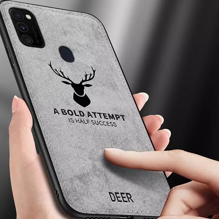{Original} CASE SAMSUNG A31 M21 / M11 / A11 / A21S /  DEER SOFT CASE ARMOR TPU CLOTH TEXTURE JEANS M