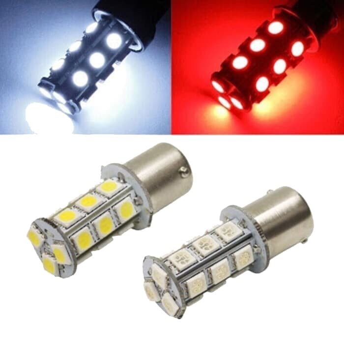 LAMPU STOP STOPLAMP 18 LED MOTOR UNIVERSAL VINYX S25 STROBO KAKI 2