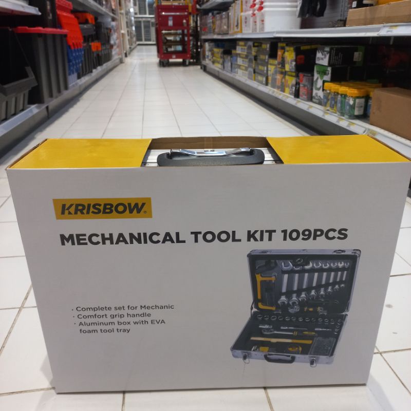 Tool kit Set Perkakas 109pc Krisbow Box Aluminium