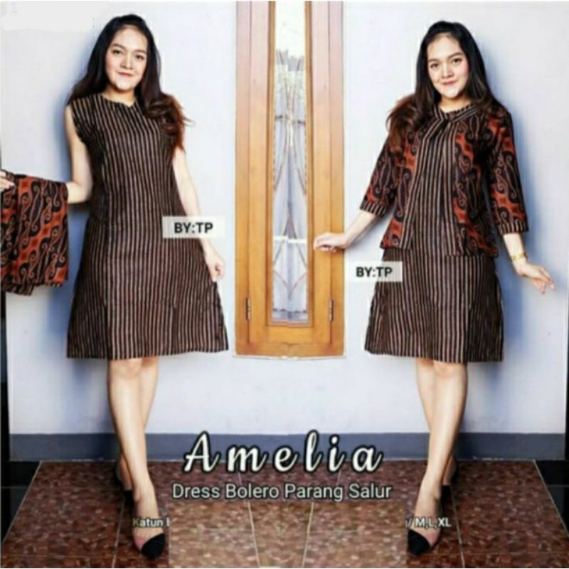 DRESS BOLERO PARANG SALUR BEST SELLER