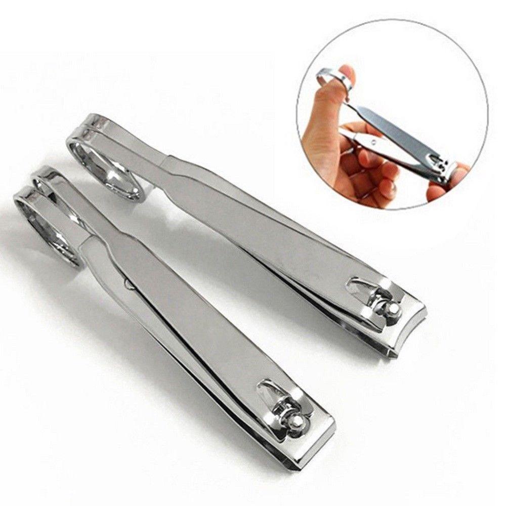 R-FLOWER Nail Clipper Cutter Portable Manicure Untuk Pemangkas Kuku Jari Kaki