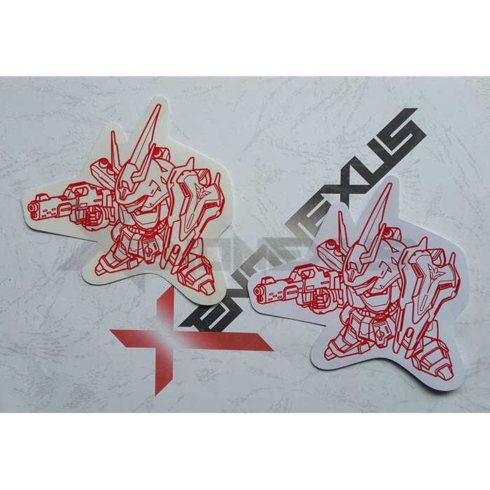 

Stiker Vinyl Karakter Sazabi Neo Zeon Transparan / Putih Glossy