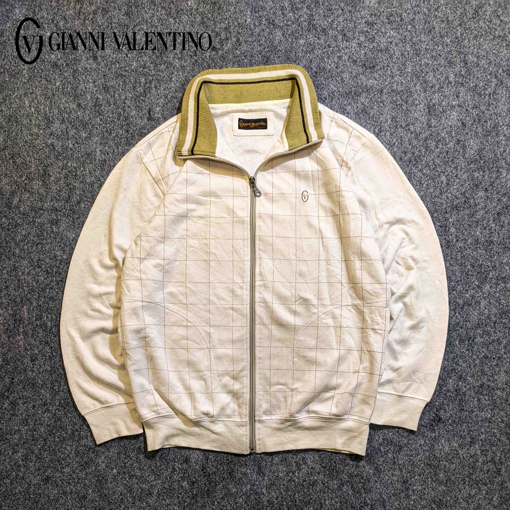 Gianni Valentino - Jaket Kasual Pria Cowok Casual Laki-Laki Sweater Second Bekas Original - JX664