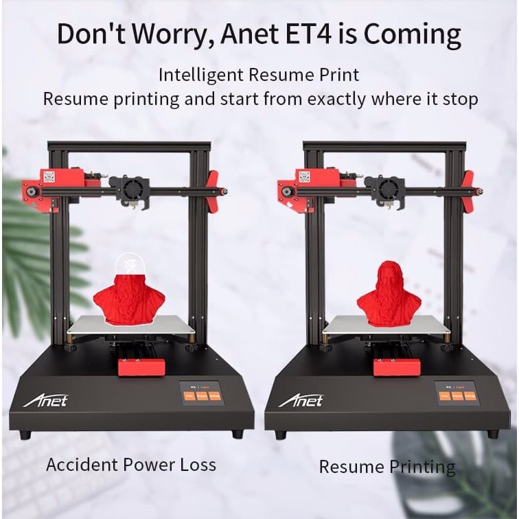 Original Anet ET4 PLUS ASSEMBLED 32 Bit 3D Printer New Version Autoleveling