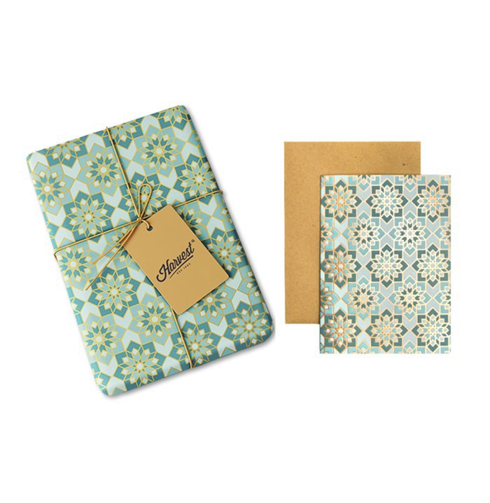 

Paket Kertas Kado & Kartu Ucapan Idul Fitri Harvest Gift Set - Etnik 2