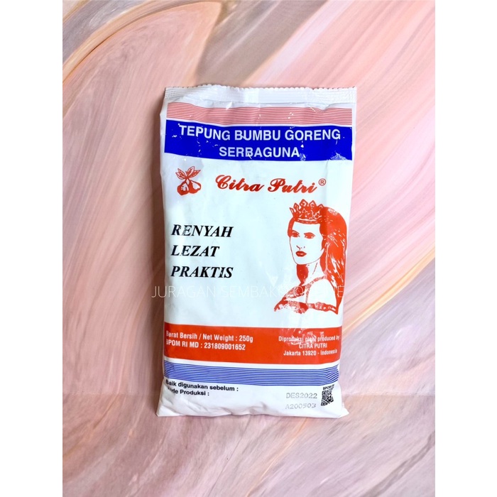 

MURAH Tepung Citra Putri 250gr HALAL / Tepung bumbu goreng ayam serbaguna