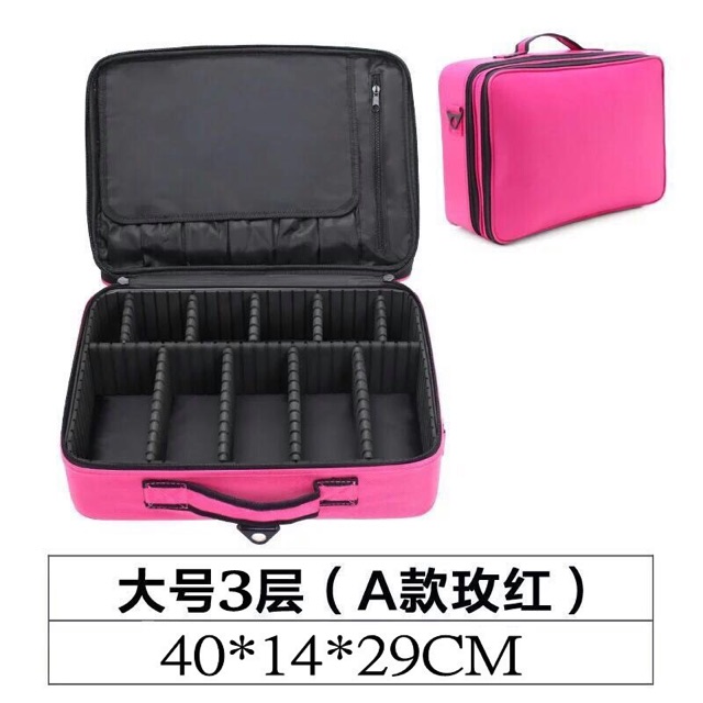 Tas kosmetik / tempat make up / beauty case Ukuran 40x14x29CM/1007