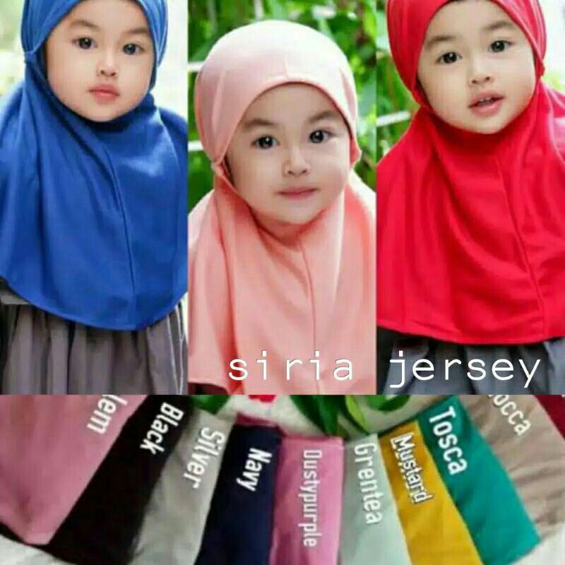 HIJAB ANAK/BERGO ANAK/BERGO MARYAM ANAK JERSEY/JILBAB ANAK
