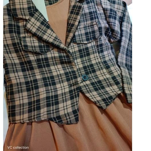 Baju Gamis Set Blazer Anak Perempuan NONA || Baju Muslim Anak Perempuan ,.