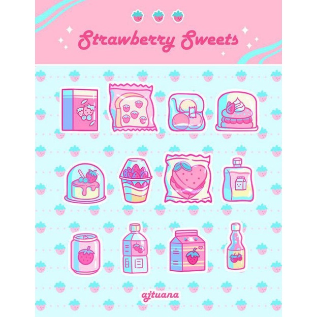 

STIKER TEMA FOOD PINK PART 1