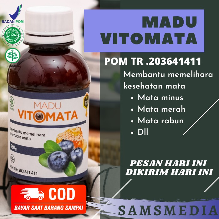 Obat Mata Minus Madu Vitomata Obat Herbal Mata Mines Mata Merah Berair katarak Glukoma