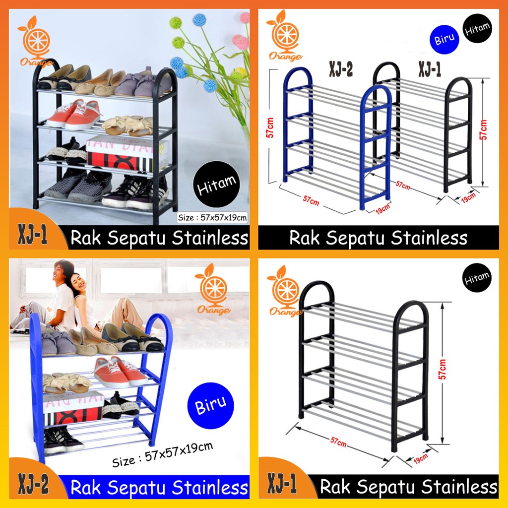 Jual Rak Sepatu Stainless Rak Sepatu Mudah Bongkar Pasang Shopee Indonesia