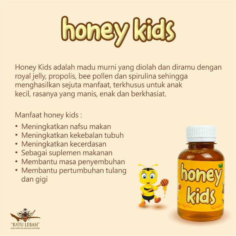 

HONEY KIDS MADU ANAK 150 ML RATU LEBAH