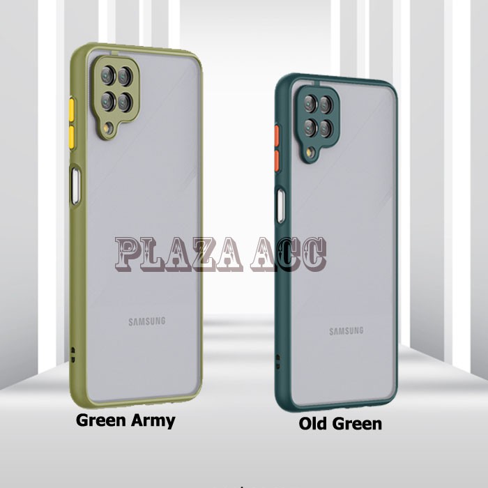 Premium Case Samsung A12 Case Matte Camera Protect Cover