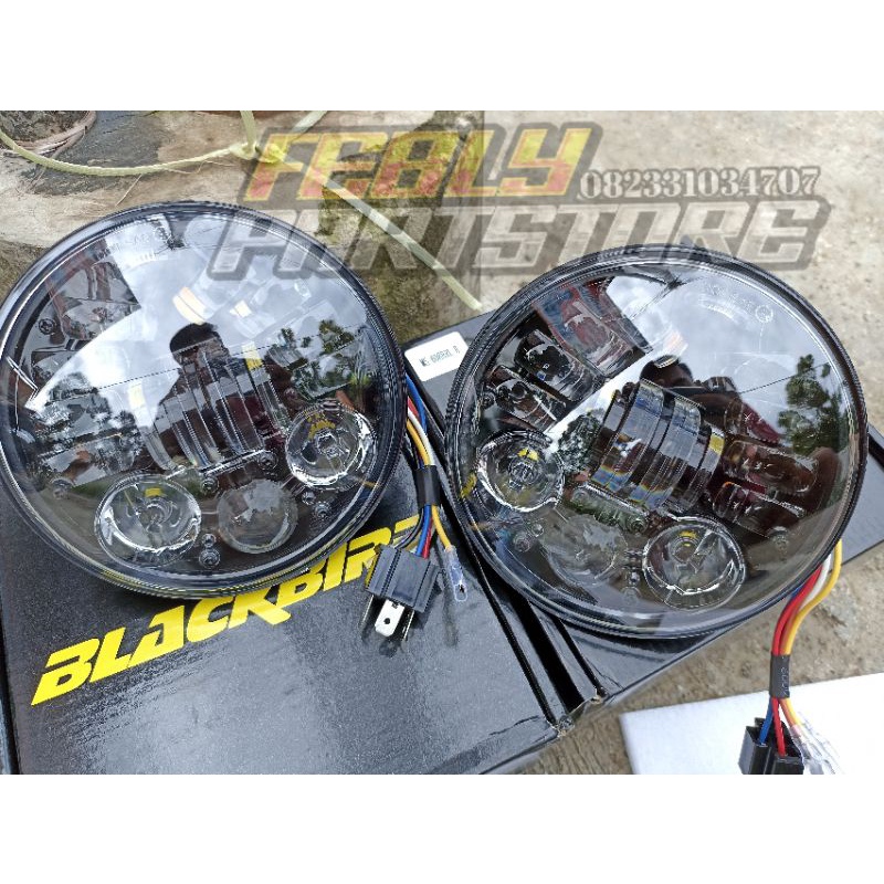 LAMPU DAYMAKER 5,7 INCH MS-6088RB-B IMPORT LAMPU LED DAYMKER BLACKBIRD 5,7 INCH PNP BATOK L2G LAMPU 