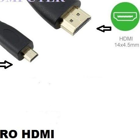 ✮ KABEL MICRO HDMI PANJANG 3 METER / KABEL MICRO HDMI TO HDMI PANJANG 3 METER ❅