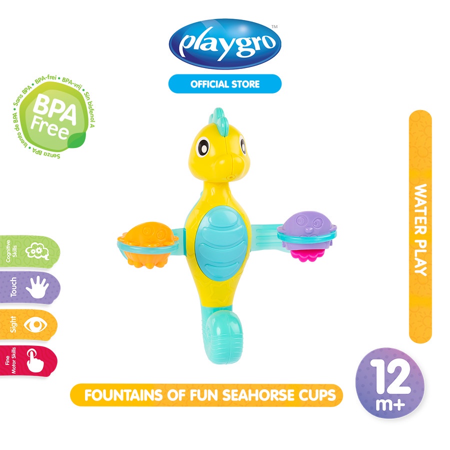 Playgro Fountains of Fun Seahorse and Cups