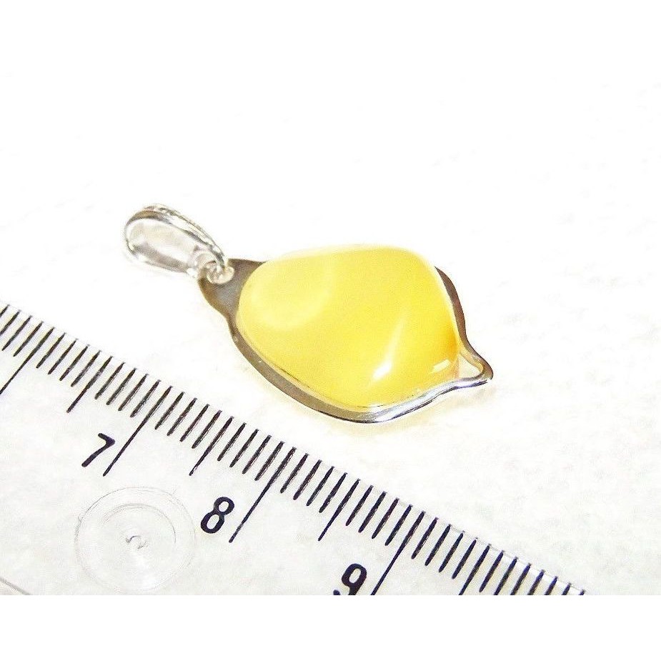 Natural Baltic Amber Pendant Sterling Silver 925 JAR115