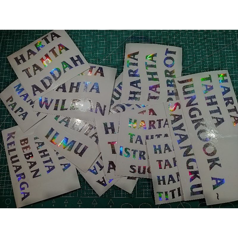 

Sticker Cutting Custom (Hologram, Sticker Nyala)