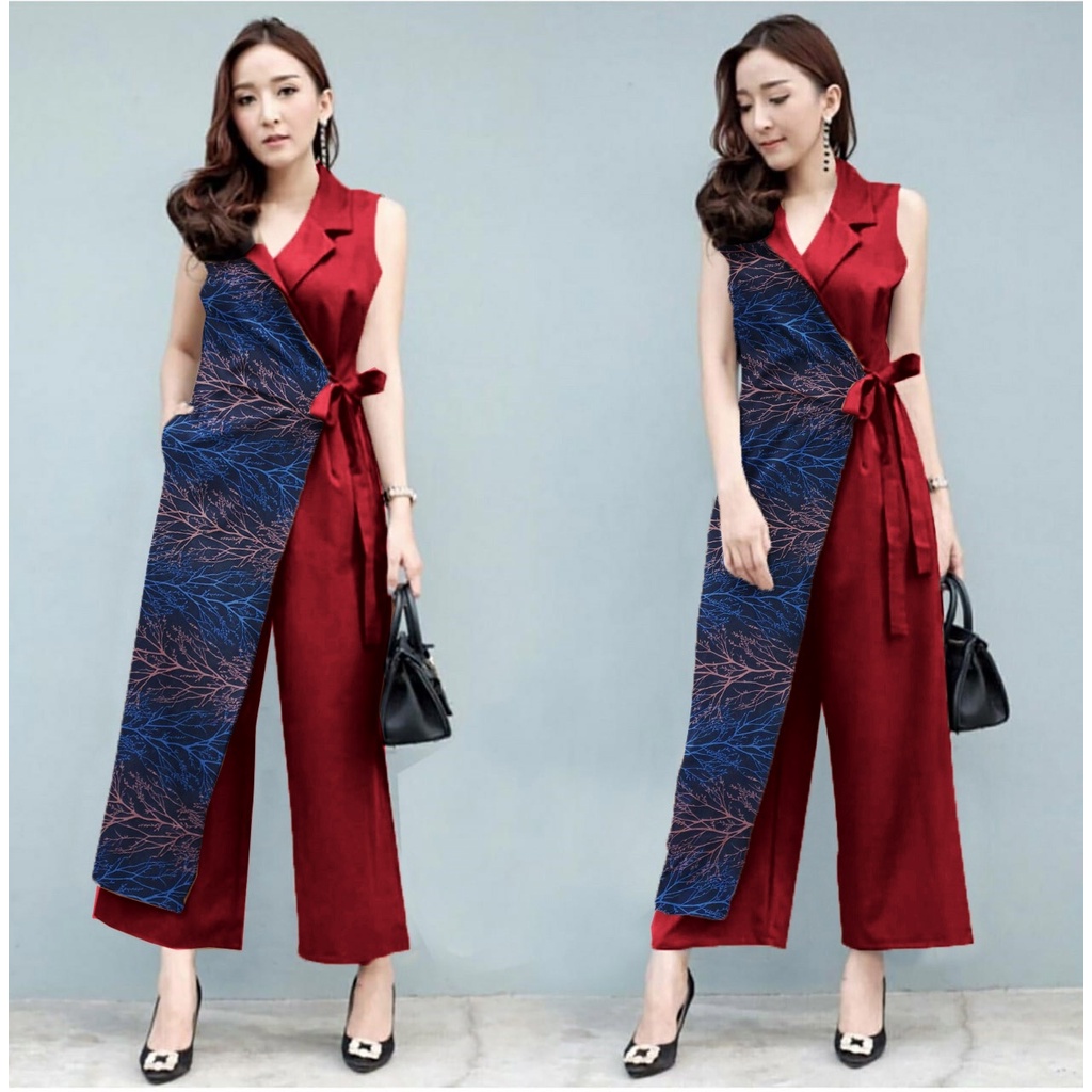 [HNFK] Jumpsuit Made / Jumpsuit Wanita Korea / Jumpsuit Motif / Overall Jumpsuit / Celana Wanita / Jumpsuit wanita Kekinian